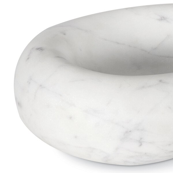 Lagoon Marble Bowl (White) Macro 3